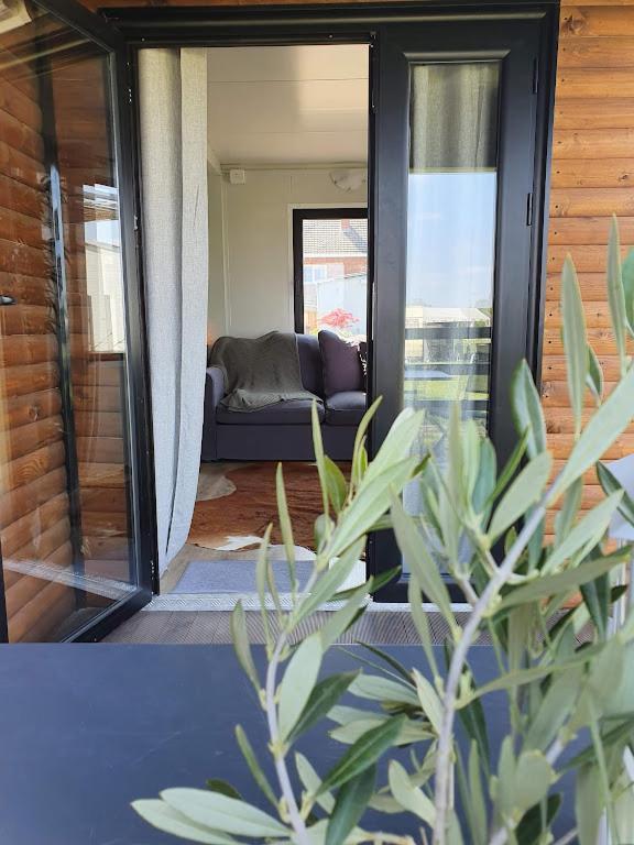 Houten Huisje Tussen Paarden Nieuwerkerken المظهر الخارجي الصورة